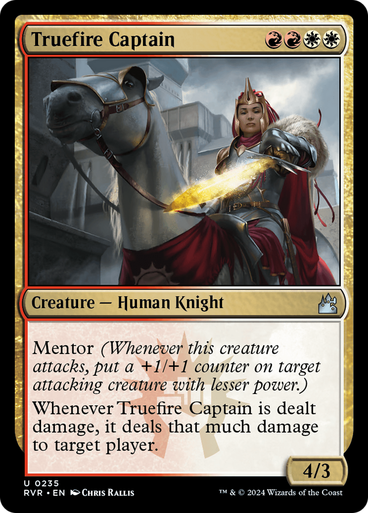 Truefire Captain (RVR-235) - Ravnica Remastered Foil - Premium MTG Single from Wizards of the Coast - Just $0.25! Shop now at Game Crave Tournament Store
