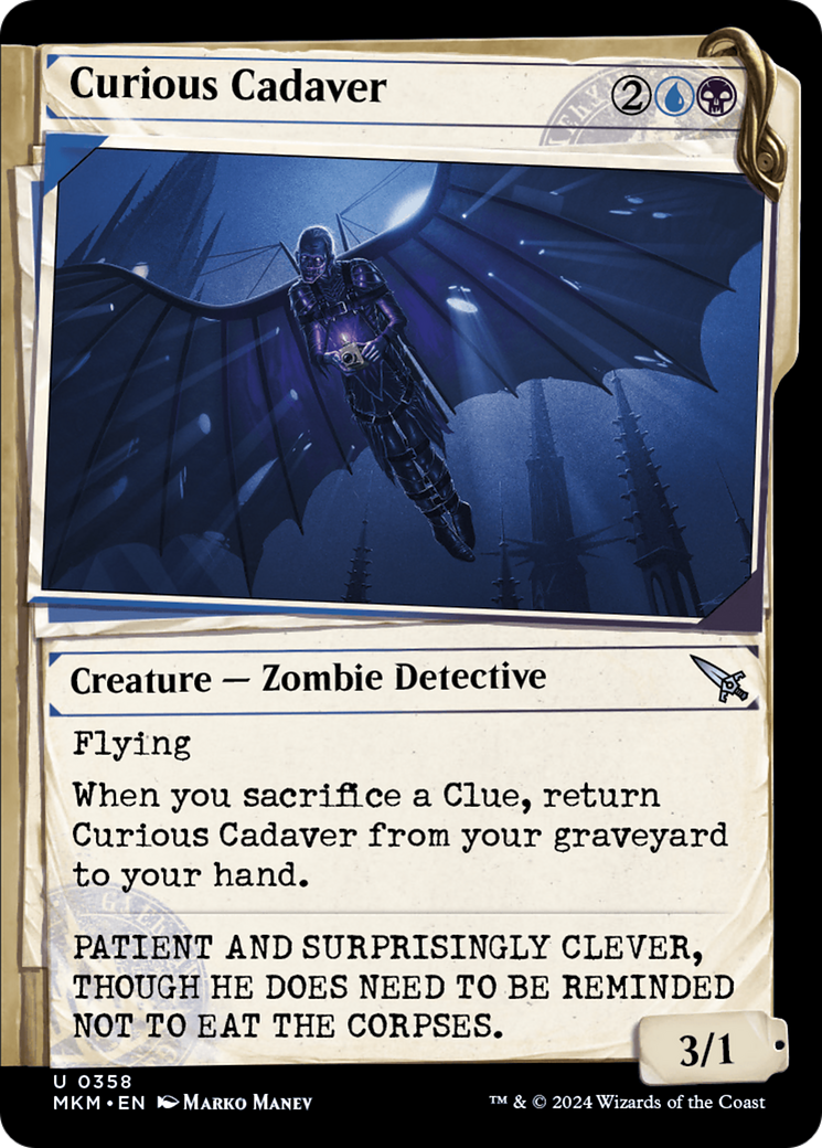 Curious Cadaver (MKM-358) - Murders at Karlov Manor: (Showcase) Foil - Premium MTG Single from Wizards of the Coast - Just $0.25! Shop now at Game Crave Tournament Store