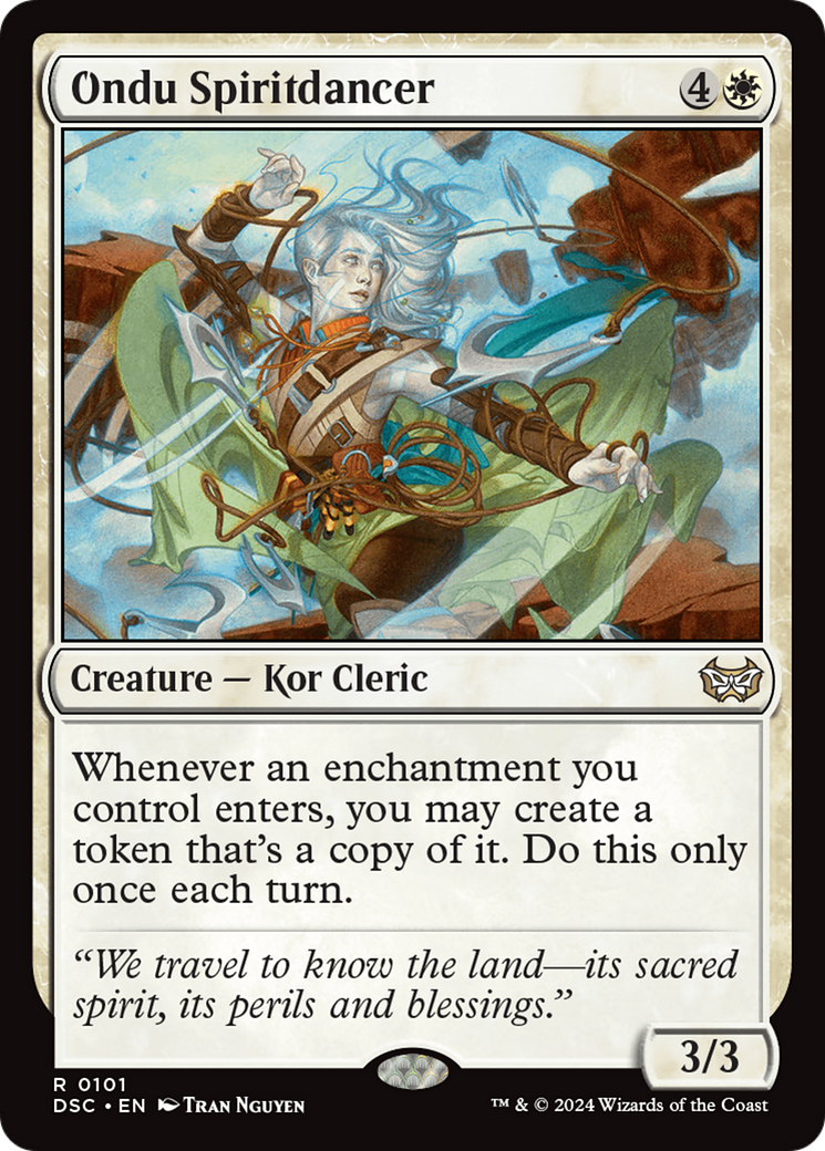 Ondu Spiritdancer (DSC-101) - Duskmourn: House of Horror Commander - Premium MTG Single from Wizards of the Coast - Just $1.65! Shop now at Game Crave Tournament Store