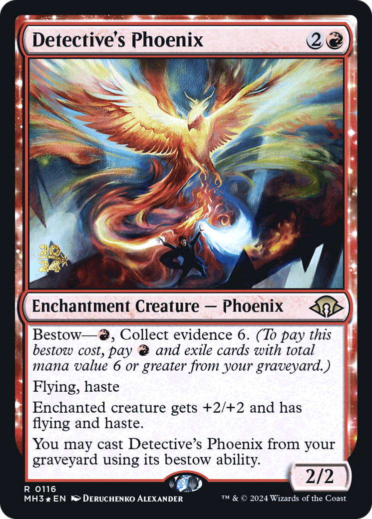 Detective's Phoenix (PMH3-116S) - Modern Horizons 3 Promos Foil - Premium MTG Single from Wizards of the Coast - Just $2.24! Shop now at Game Crave Tournament Store