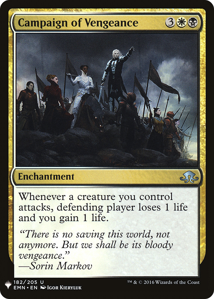 Campaign of Vengeance (MB1-1406) - Mystery Booster