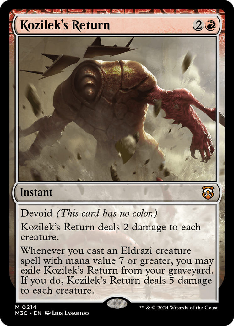 Kozilek's Return (M3C-214) - Modern Horizons 3 Commander - Premium MTG Single from Wizards of the Coast - Just $3.61! Shop now at Game Crave Tournament Store