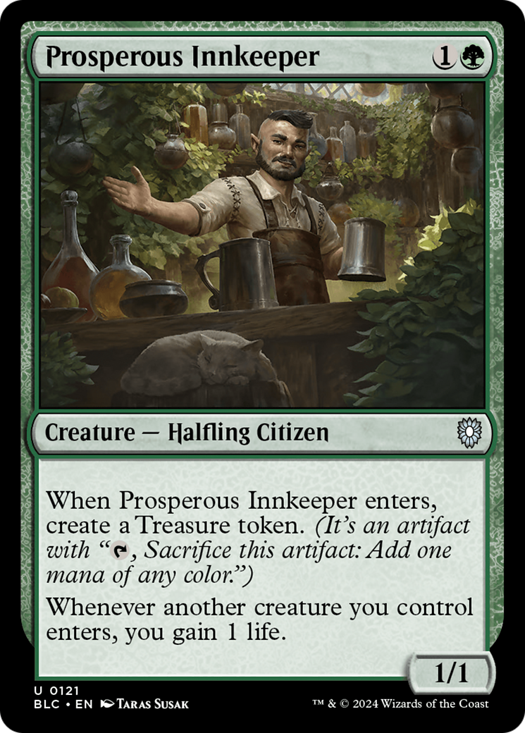 Prosperous Innkeeper (BLC-121) - Bloomburrow Commander - Premium MTG Single from Wizards of the Coast - Just $0.25! Shop now at Game Crave Tournament Store