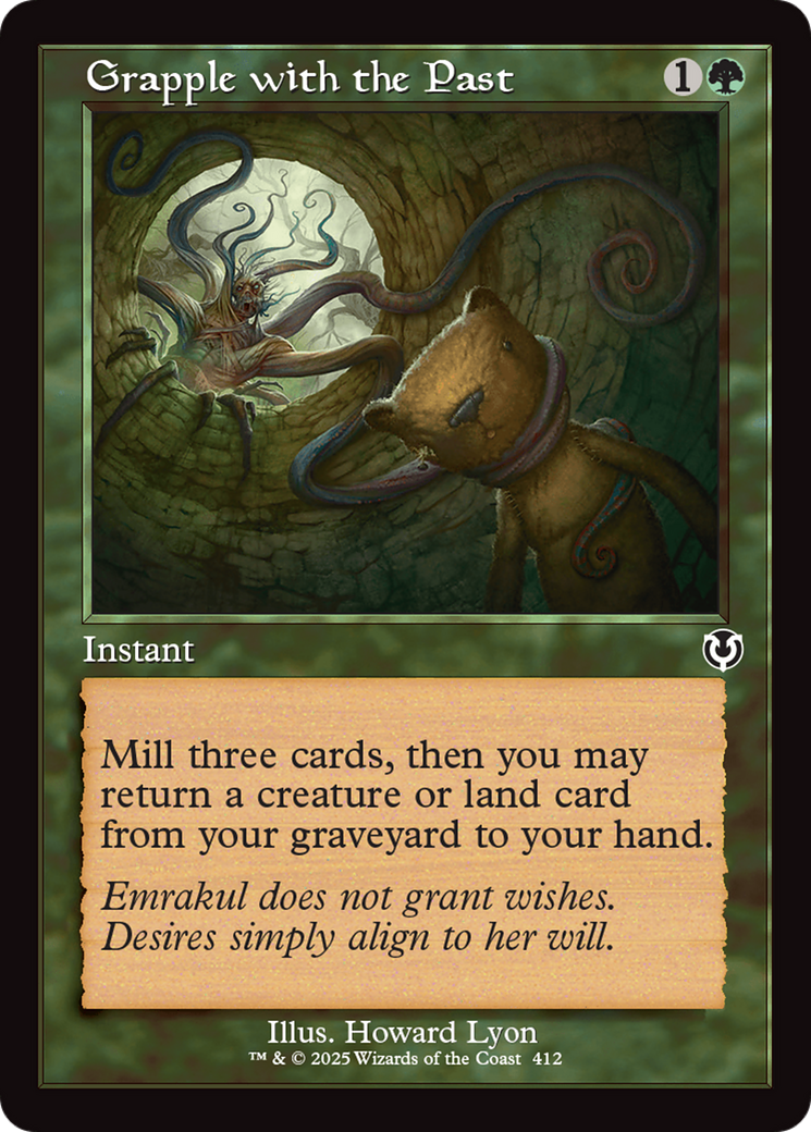 Grapple with the Past (Retro Frame) (-412) - Innistrad Remastered Foil - Premium MTG Single from Wizards of the Coast - Just $0.26! Shop now at Game Crave Tournament Store