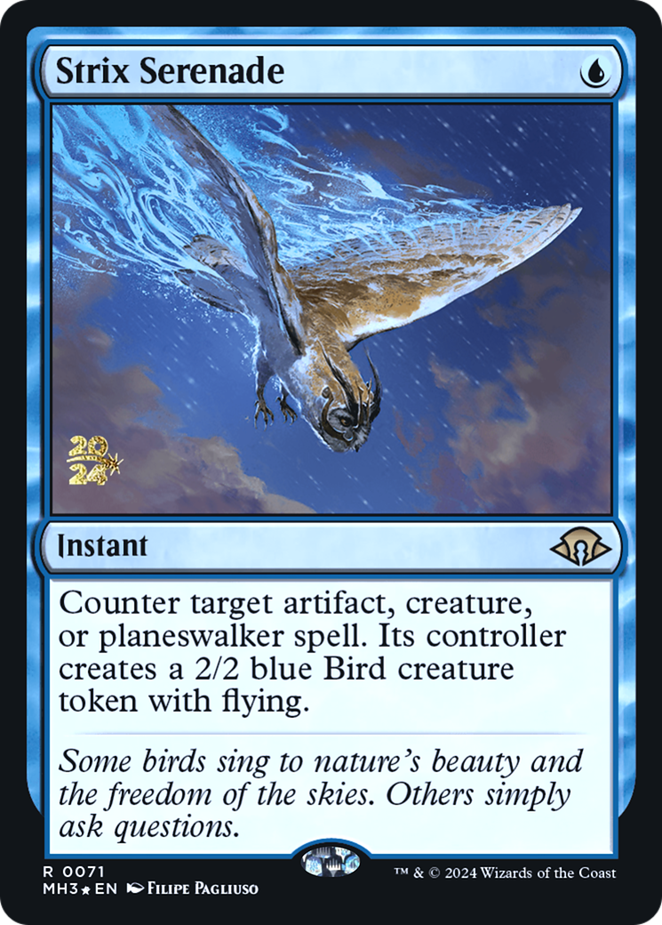 Strix Serenade (PMH3-71S) - Modern Horizons 3 Promos Foil - Premium MTG Single from Wizards of the Coast - Just $2.03! Shop now at Game Crave Tournament Store