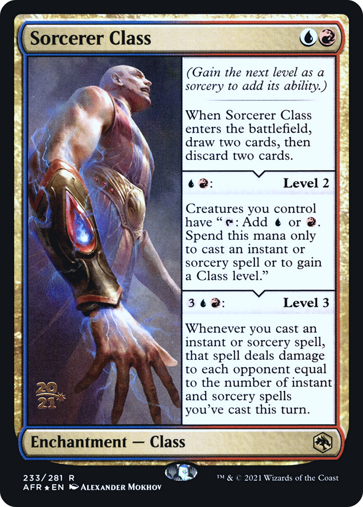Sorcerer Class (PAFR-233S) - Adventures in the Forgotten Realms Promos Foil