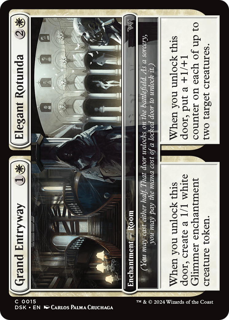 Grand Entryway // Elegant Rotunda (DSK-015) - Duskmourn: House of Horror Foil - Premium MTG Single from Wizards of the Coast - Just $0.25! Shop now at Game Crave Tournament Store