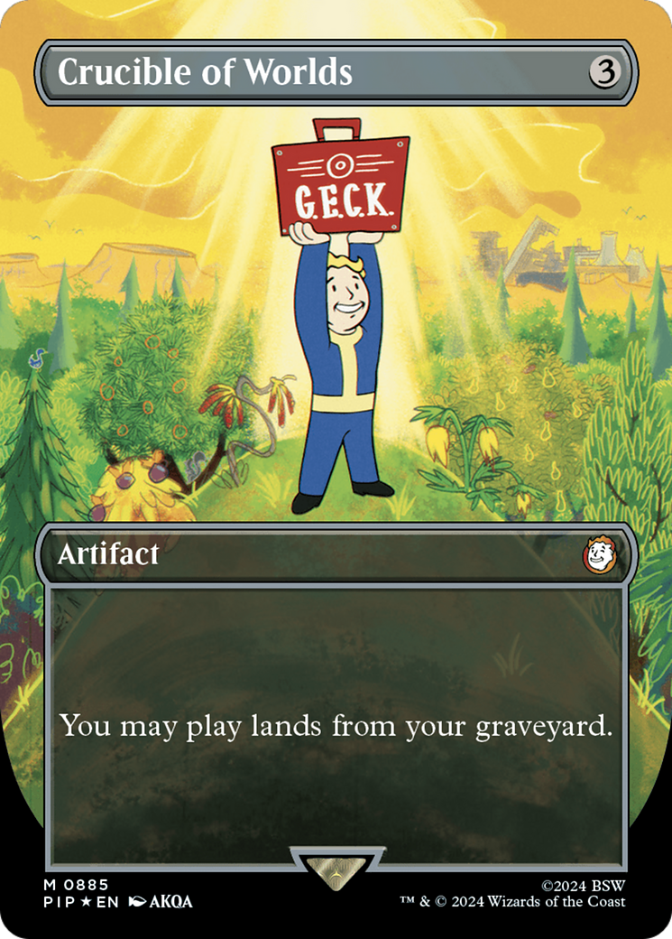 Crucible of Worlds (PIP-885) - Fallout Foil - Premium MTG Single from Wizards of the Coast - Just $53.99! Shop now at Game Crave Tournament Store