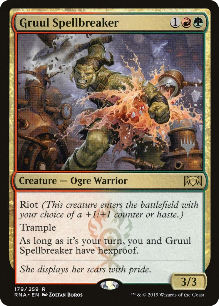 Gruul Spellbreaker (PRNA-179P) - Ravnica Allegiance Promos