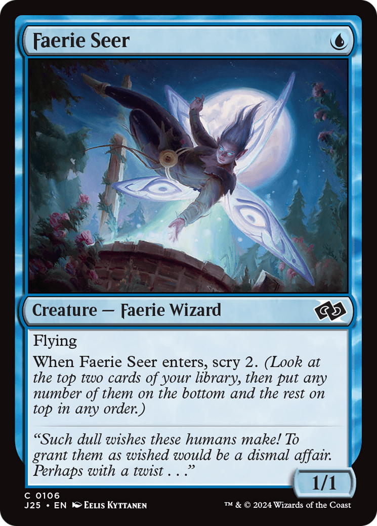 Faerie Seer (J25-106) - Foundations Jumpstart - Premium MTG Single from Wizards of the Coast - Just $0.28! Shop now at Game Crave Tournament Store