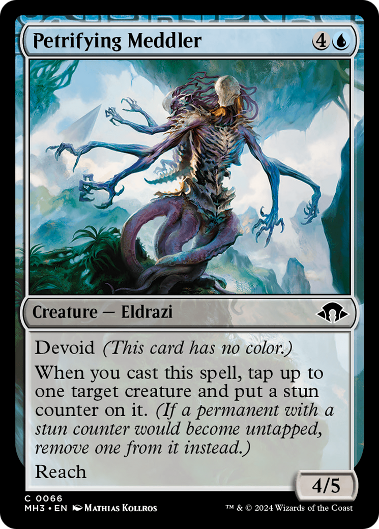 Petrifying Meddler (MH3-066) - Modern Horizons 3: (devoid) Foil - Premium MTG Single from Wizards of the Coast - Just $0.26! Shop now at Game Crave Tournament Store