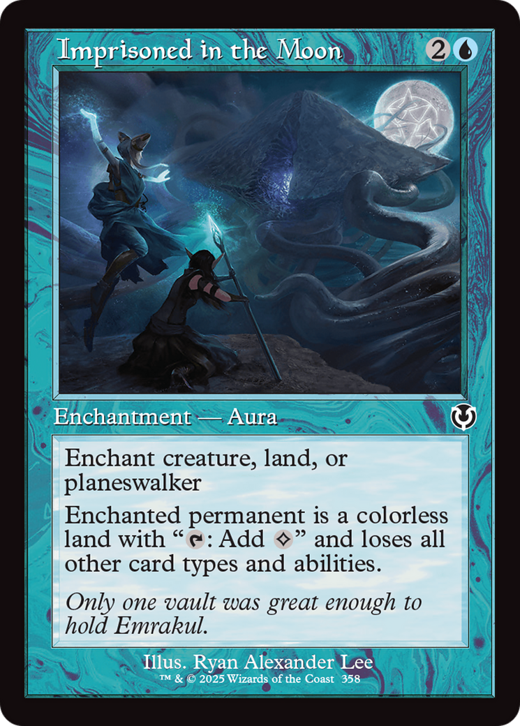 Imprisoned in the Moon (Retro Frame) (-358) - Innistrad Remastered Foil - Premium MTG Single from Wizards of the Coast - Just $1.09! Shop now at Game Crave Tournament Store
