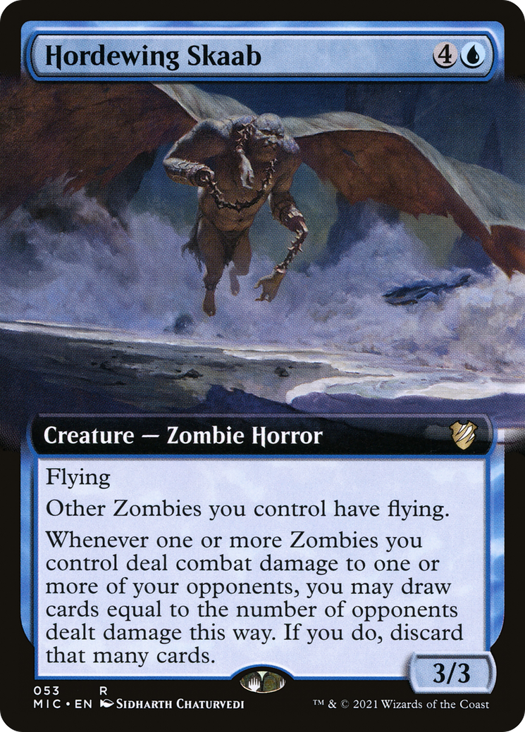 Hordewing Skaab (MIC-053) - Midnight Hunt Commander: (Extended Art) - Premium MTG Single from Wizards of the Coast - Just $2.34! Shop now at Game Crave Tournament Store
