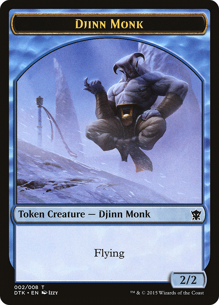 Djinn Monk (TDTK-002) - Dragons of Tarkir Tokens