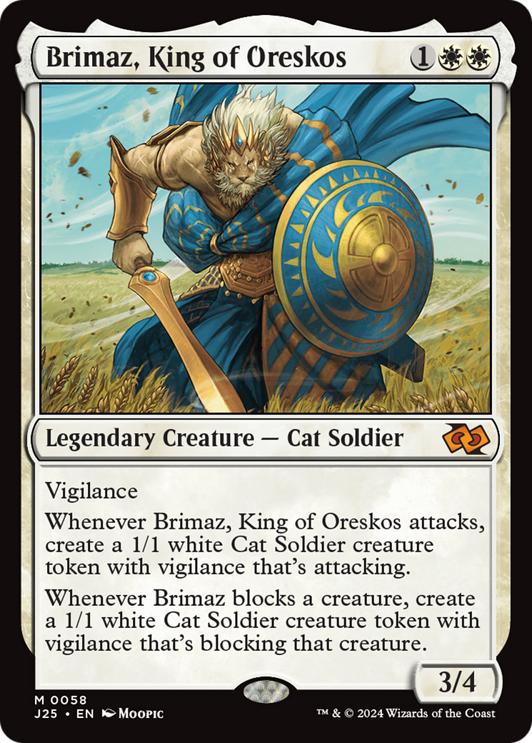 Brimaz, King of Oreskos (J25-058) - Foundations Jumpstart - Premium MTG Single from Wizards of the Coast - Just $5.87! Shop now at Game Crave Tournament Store