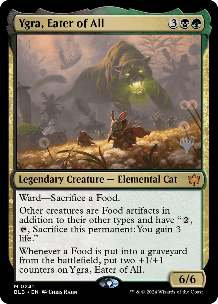 Ygra, Eater of All (PBLB-241P) - Bloomburrow Promos - Premium MTG Single from Wizards of the Coast - Just $9.46! Shop now at Game Crave Tournament Store