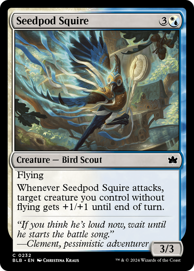 Seedpod Squire (BLB-232) - Bloomburrow Foil - Premium MTG Single from Wizards of the Coast - Just $0.25! Shop now at Game Crave Tournament Store