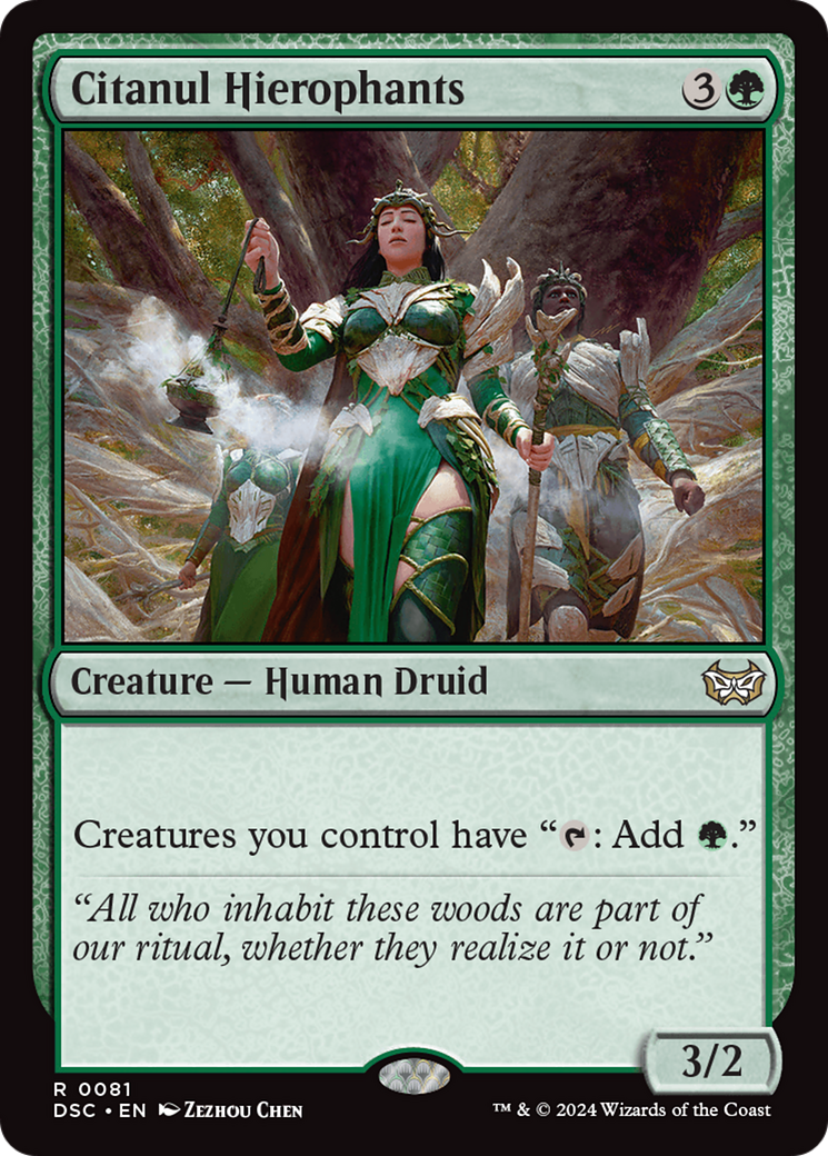 Citanul Hierophants (DSC-081) - Duskmourn: House of Horror Commander - Premium MTG Single from Wizards of the Coast - Just $0.25! Shop now at Game Crave Tournament Store
