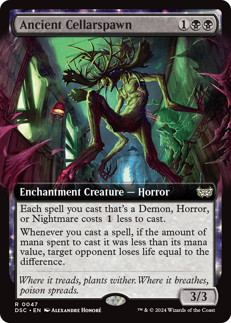 Ancient Cellarspawn (DSC-047) - Duskmourn: House of Horror Commander: (Extended Art, nyxtouched) - Premium MTG Single from Wizards of the Coast - Just $3.33! Shop now at Game Crave Tournament Store