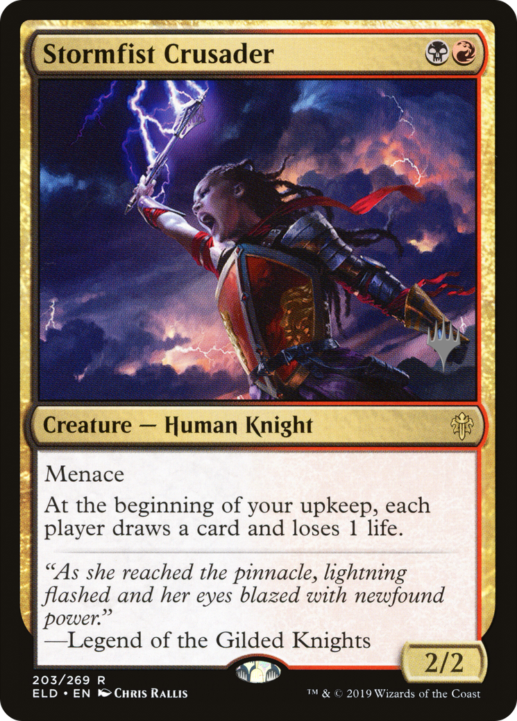 Stormfist Crusader (PELD-203P) - Throne of Eldraine Promos