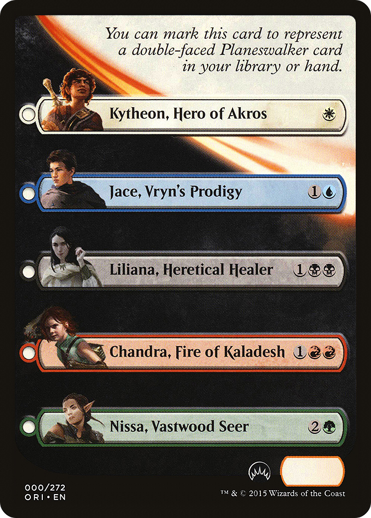 Magic Origins Checklist (TORI-000) - Magic Origins Tokens