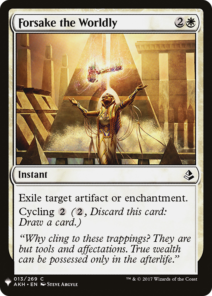 Forsake the Worldly (MB1-113) - Mystery Booster