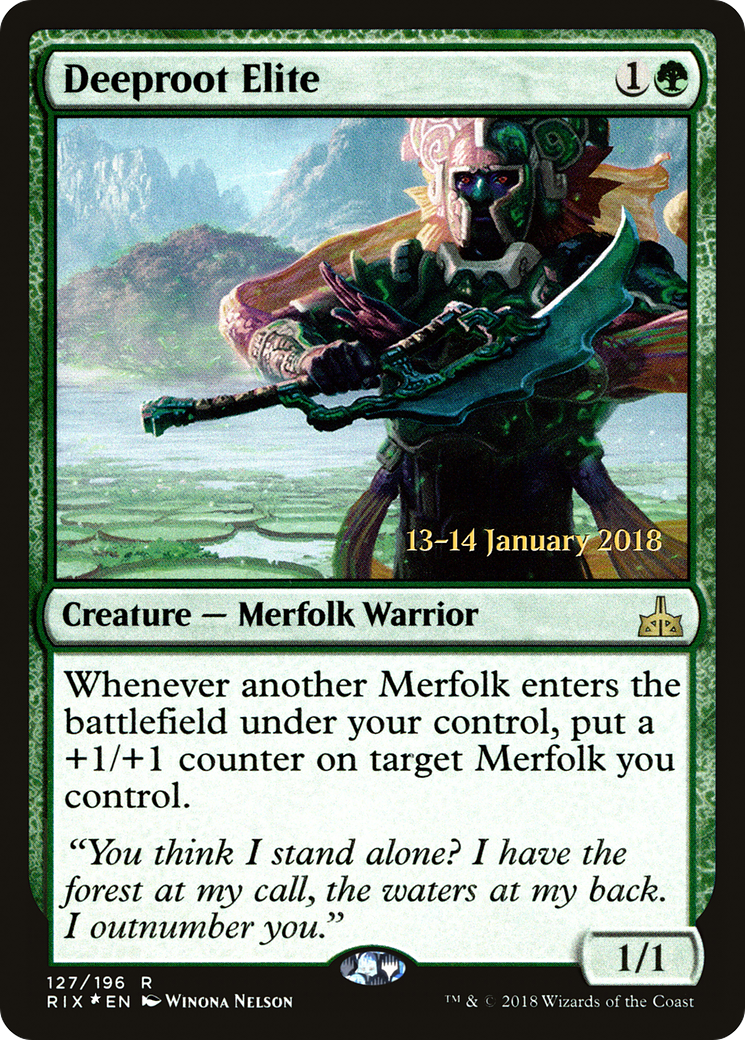Deeproot Elite (PRIX-127S) - Rivals of Ixalan Promos Foil