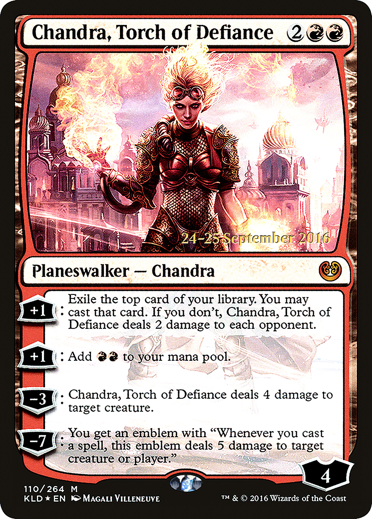 Chandra, Torch of Defiance (PKLD-110S) - Kaladesh Promos Foil