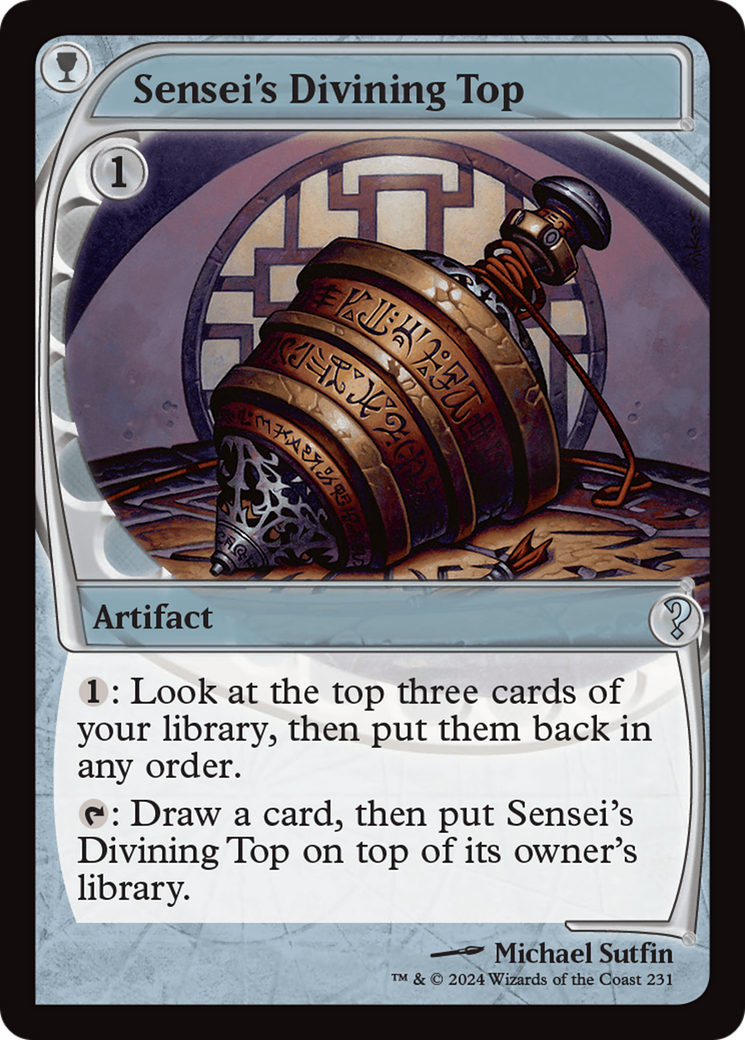 Sensei's Divining Top (MB2-231) - Mystery Booster 2 - Premium MTG Single from Wizards of the Coast - Just $24.18! Shop now at Game Crave Tournament Store
