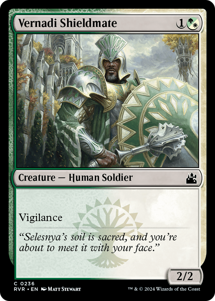 Vernadi Shieldmate (RVR-236) - Ravnica Remastered - Premium MTG Single from Wizards of the Coast - Just $0.25! Shop now at Game Crave Tournament Store