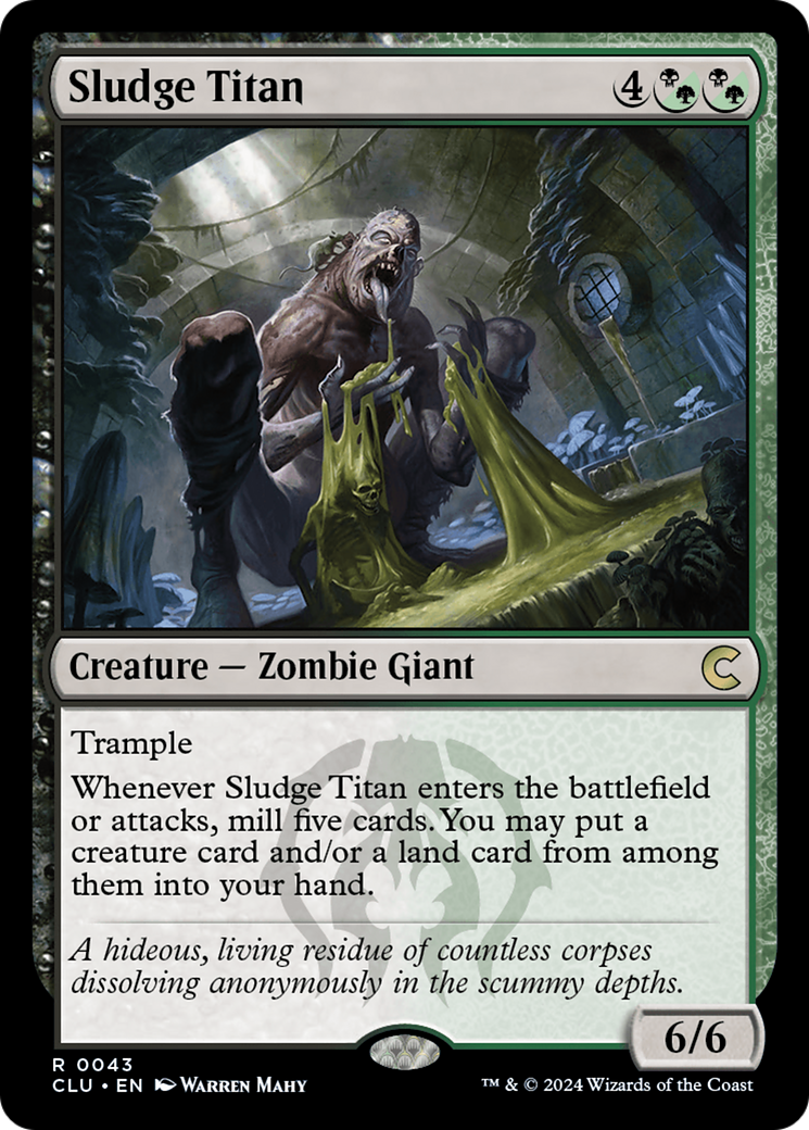 Sludge Titan (CLU-043) - Ravnica: Clue Edition - Premium MTG Single from Wizards of the Coast - Just $1.66! Shop now at Game Crave Tournament Store