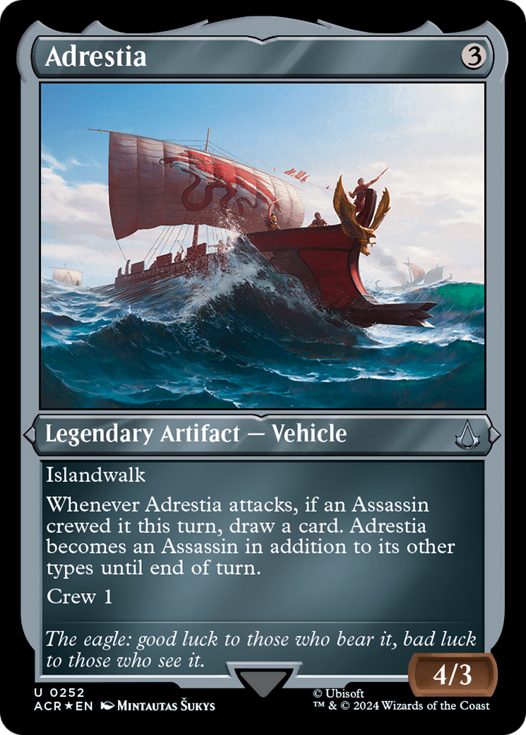 Adrestia (ACR-252) - Assassin's Creed Etched Foil - Premium MTG Single from Wizards of the Coast - Just $1.41! Shop now at Game Crave Tournament Store