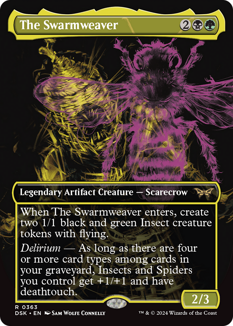 The Swarmweaver (DSK-363) - Duskmourn: House of Horror (Borderless) Foil - Premium MTG Single from Wizards of the Coast - Just $0.29! Shop now at Game Crave Tournament Store