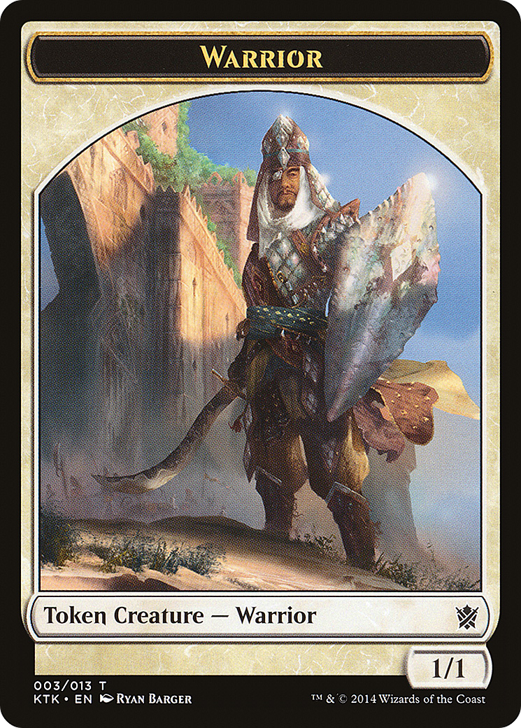 Warrior (TKTK-003) - Khans of Tarkir Tokens