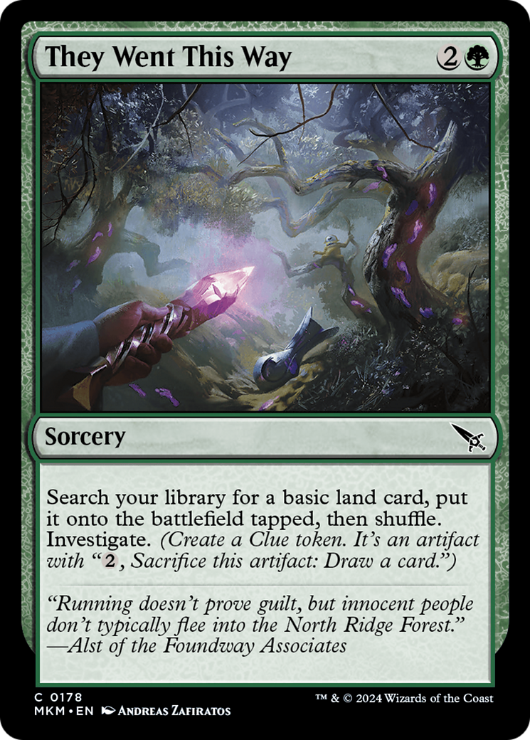 They Went This Way (MKM-178) - Murders at Karlov Manor - Premium MTG Single from Wizards of the Coast - Just $0.25! Shop now at Game Crave Tournament Store