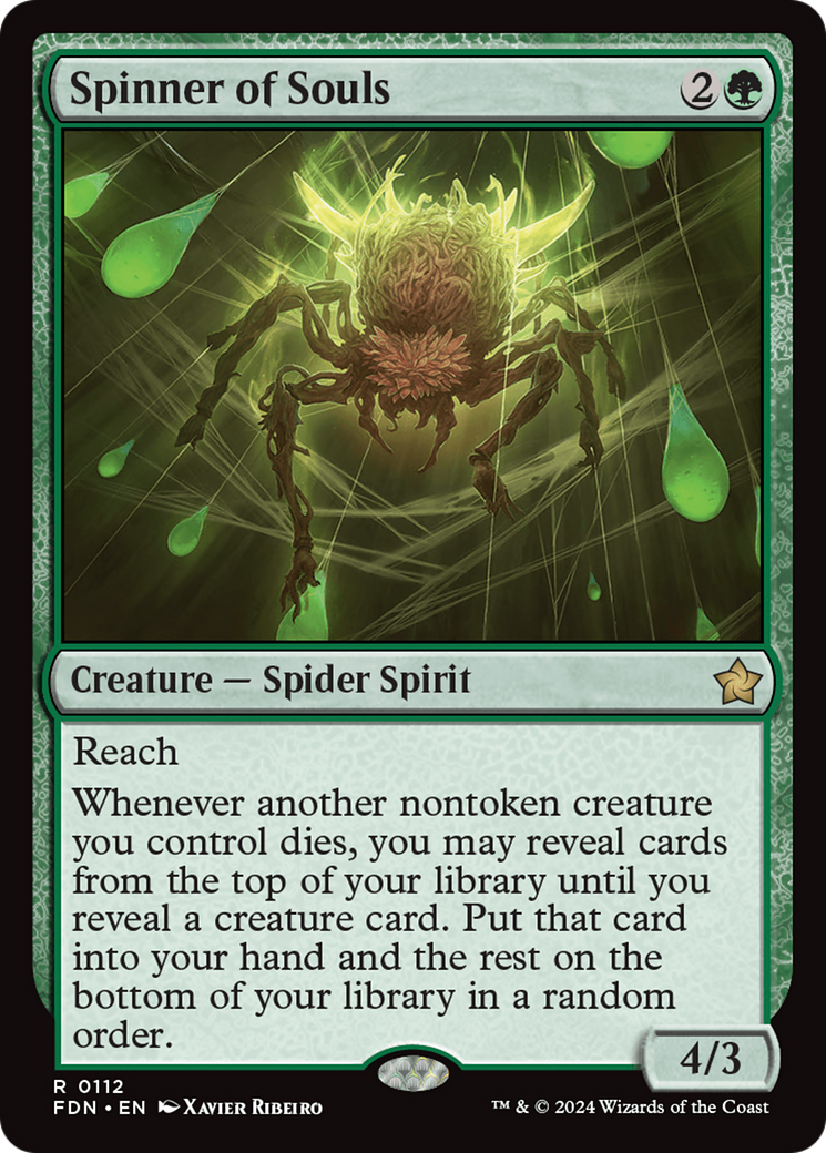 mtg foundations card list prices Game Crave Tournament Store - Spinner of Souls (FDN-112)