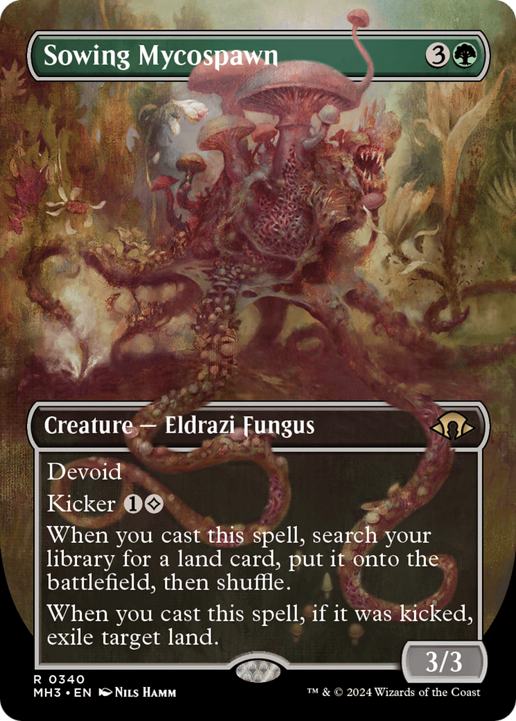 Sowing Mycospawn (MH3-340) - Modern Horizons 3 (Borderless) - Premium MTG Single from Wizards of the Coast - Just $3.16! Shop now at Game Crave Tournament Store