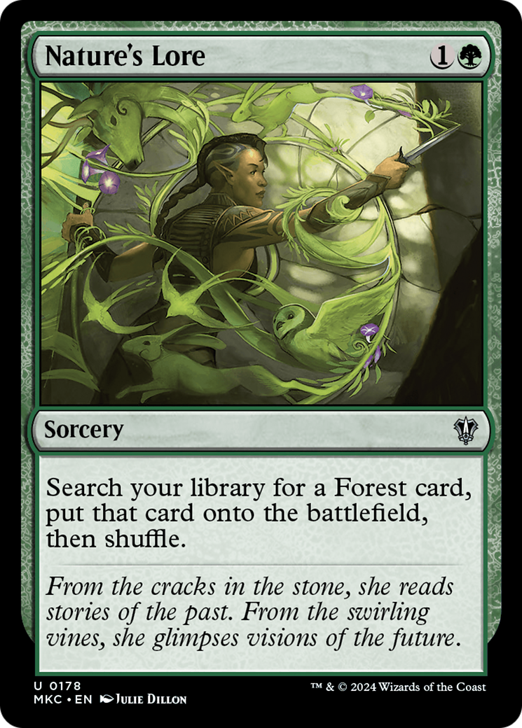 Nature's Lore (MKC-178) - Murders at Karlov Manor Commander - Premium MTG Single from Wizards of the Coast - Just $2.32! Shop now at Game Crave Tournament Store