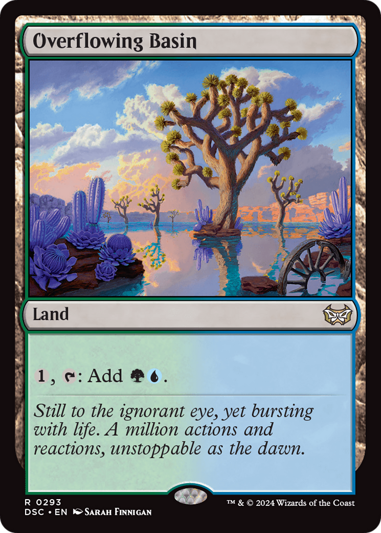 Overflowing Basin (DSC-293) - Duskmourn: House of Horror Commander - Premium MTG Single from Wizards of the Coast - Just $0.25! Shop now at Game Crave Tournament Store