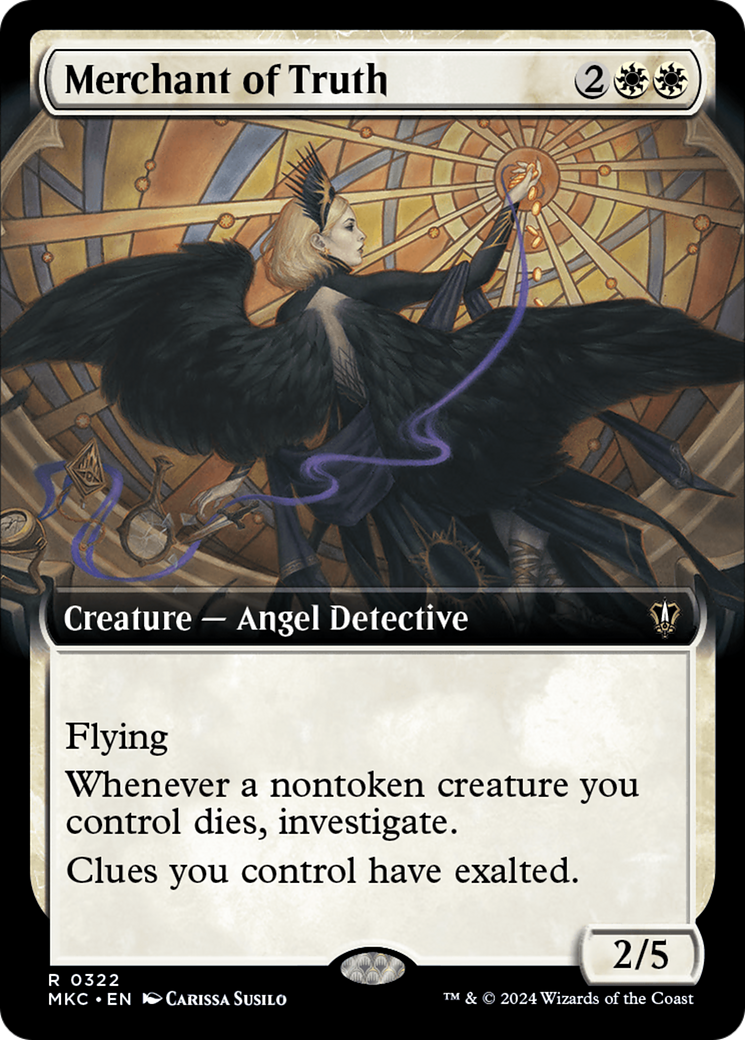Merchant of Truth (MKC-322) - Murders at Karlov Manor Commander: (Extended Art) - Premium MTG Single from Wizards of the Coast - Just $0.69! Shop now at Game Crave Tournament Store