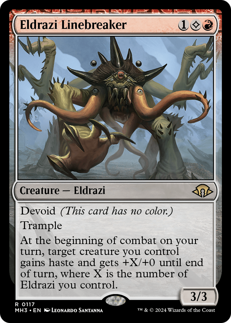 Eldrazi Linebreaker (MH3-117) - Modern Horizons 3 Foil - Premium MTG Single from Wizards of the Coast - Just $0.62! Shop now at Game Crave Tournament Store