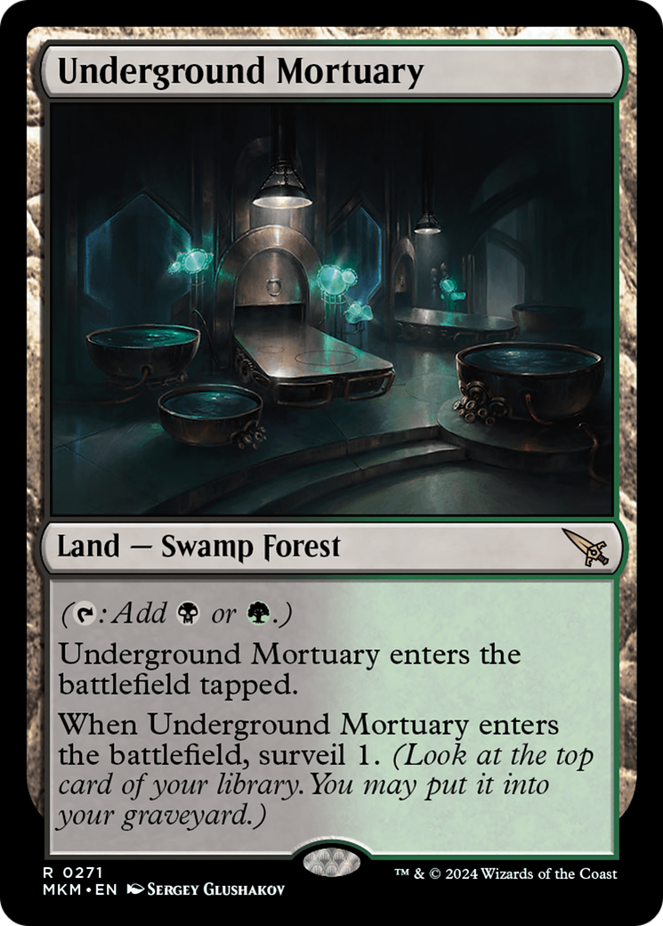 Underground Mortuary (MKM-271) - Murders at Karlov Manor Foil - Premium MTG Single from Wizards of the Coast - Just $11.84! Shop now at Game Crave Tournament Store