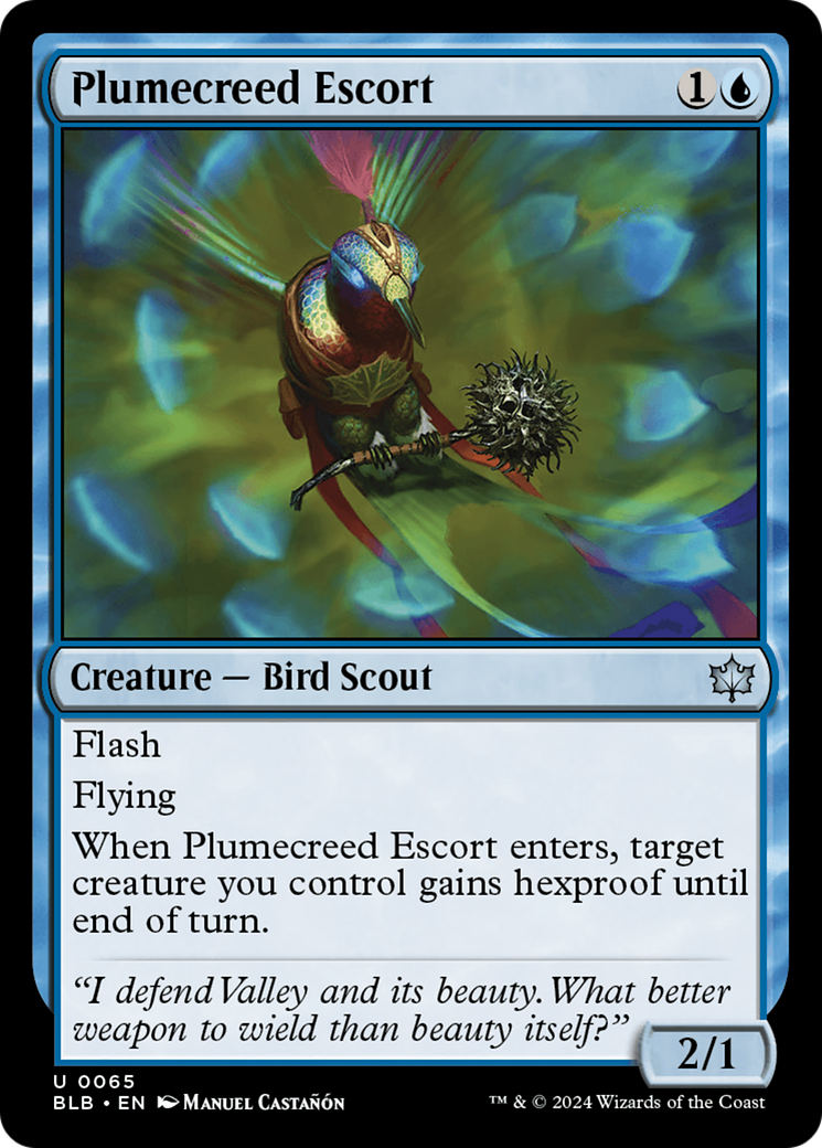 Plumecreed Escort (BLB-065) - Bloomburrow - Premium MTG Single from Wizards of the Coast - Just $0.25! Shop now at Game Crave Tournament Store