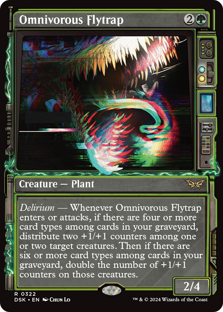 Omnivorous Flytrap (DSK-322) - Duskmourn: House of Horror: (Showcase) - Premium MTG Single from Wizards of the Coast - Just $0.26! Shop now at Game Crave Tournament Store