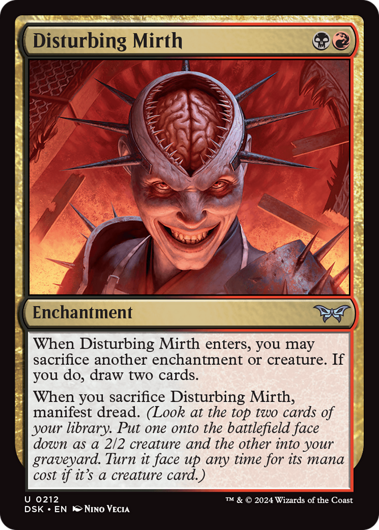 Disturbing Mirth (DSK-212) - Duskmourn: House of Horror - Premium MTG Single from Wizards of the Coast - Just $0.25! Shop now at Game Crave Tournament Store