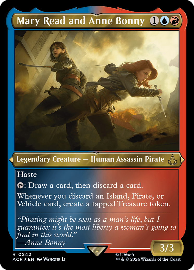 Mary Read and Anne Bonny (ACR-242) - Assassin's Creed Etched Foil - Premium MTG Single from Wizards of the Coast - Just $1.37! Shop now at Game Crave Tournament Store