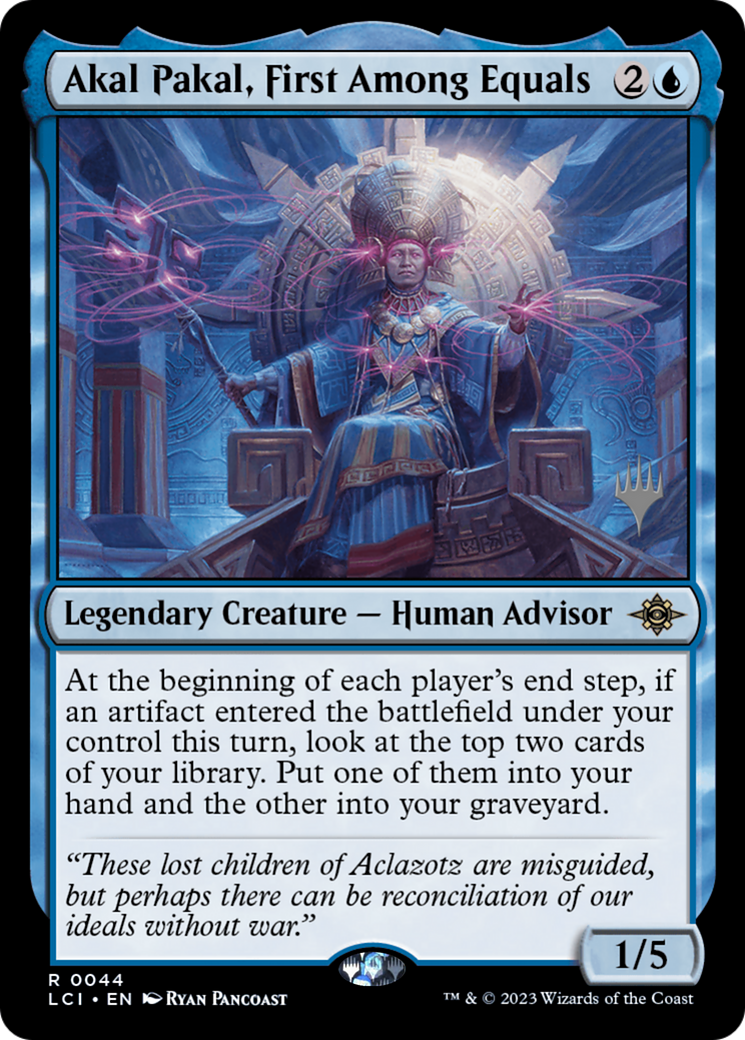 Akal Pakal, First Among Equals (PLCI-44P) - The Lost Caverns of Ixalan Promos - Premium MTG Single from Wizards of the Coast - Just $0.25! Shop now at Game Crave Tournament Store