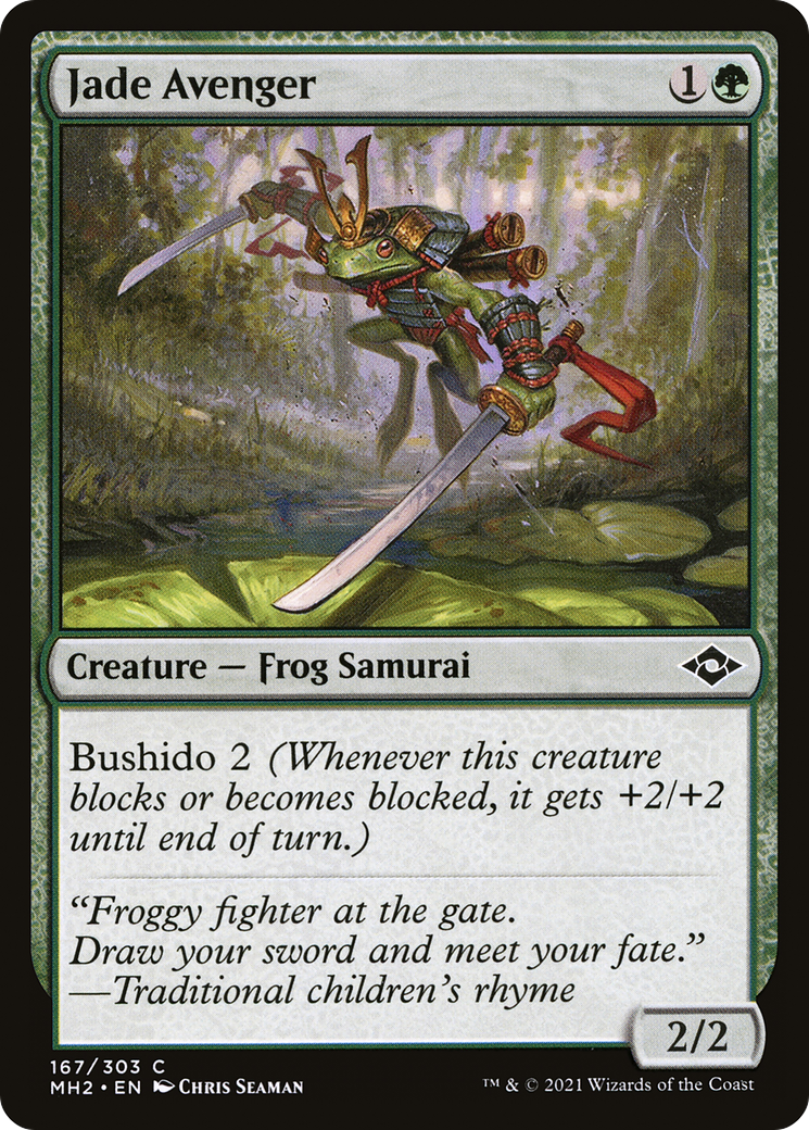 Jade Avenger (MH2-167) - Modern Horizons 2 Foil - Premium MTG Single from Wizards of the Coast - Just $0.08! Shop now at Game Crave Tournament Store