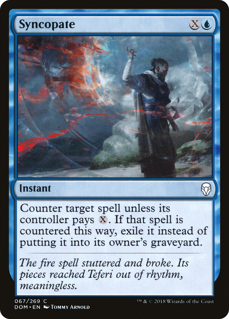 Syncopate (DOM-067) - Dominaria Foil - Premium MTG Single from Wizards of the Coast - Just $0.08! Shop now at Game Crave Tournament Store