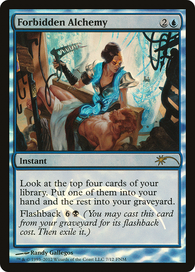 Forbidden Alchemy (F12-007) - Friday Night Magic 2012 Foil - Premium MTG Single from Wizards of the Coast - Just $0.15! Shop now at Game Crave Tournament Store